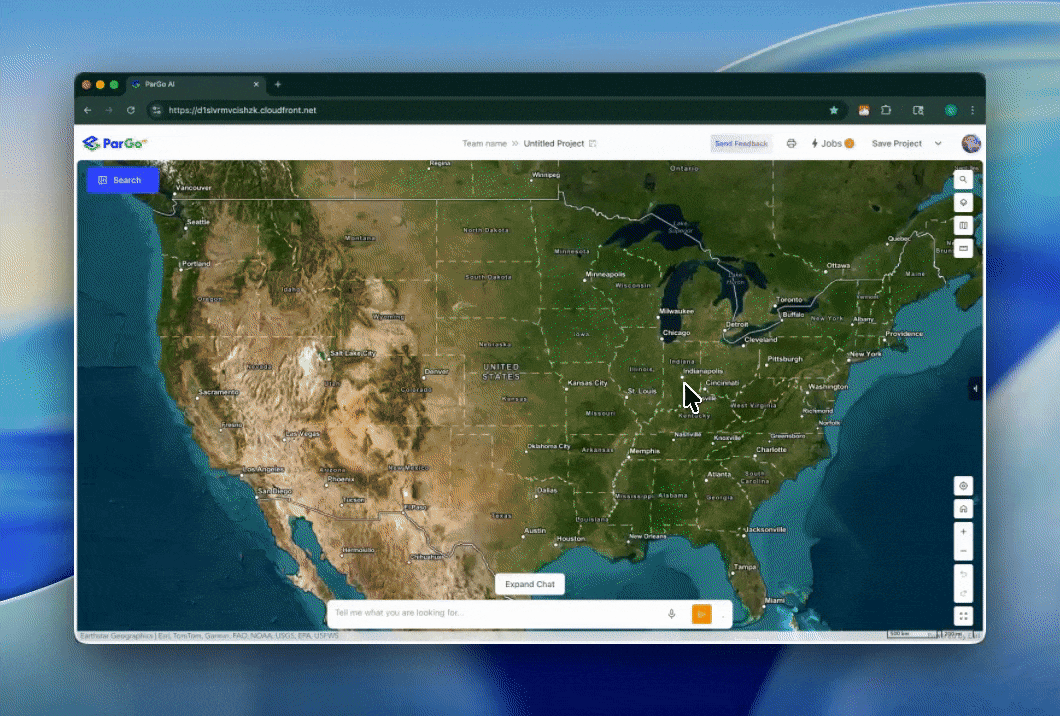 Map Extent Query